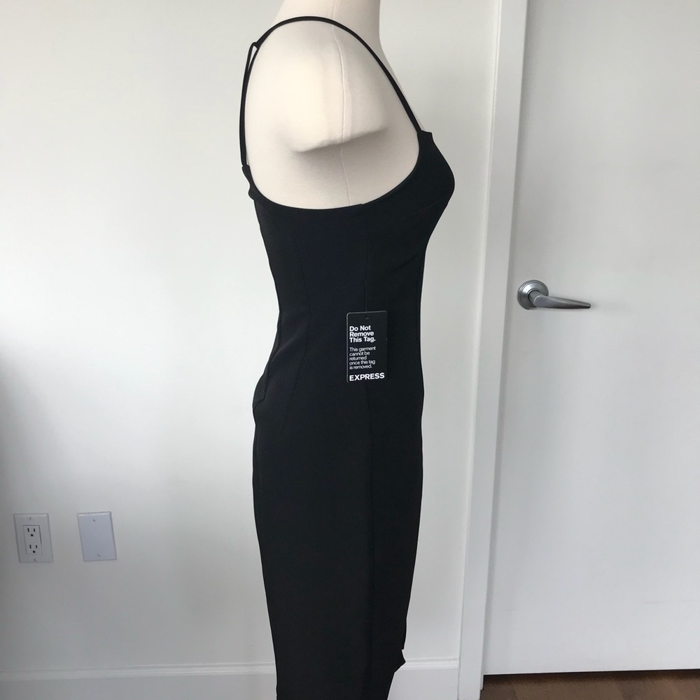 EXPRESS. Black Spaghetti Strap w/T-Back - Picture 3 of 4